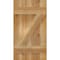 Ekena Millwork Joined Board-n-Batten Shutters w/Z-Bar, Rough Sawn Western Red Cedar, 16 1/8W x 29H, PR RBJ06Z16X029RWR - alternate 4